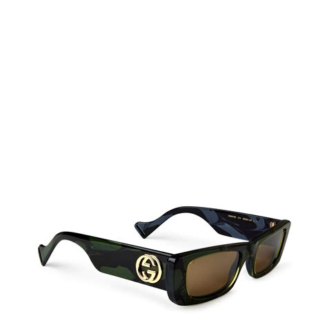 gucci rectangular sunglasses gg0516s|gucci unisex fashion 54mm sunglasses.